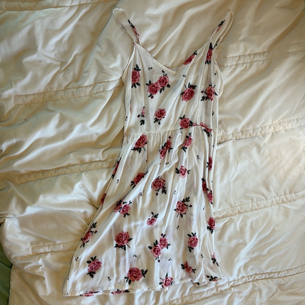 Floral White Dress